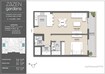 Zazen Gardens 1 Bed Layout
