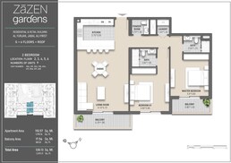 2 Beds 1379 Sq. Ft. Apartment in Zazen Gardens