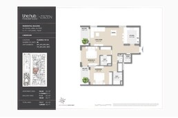 2 Beds 1240 Sq. Ft. Apartment in Zazen The Hub Residences
