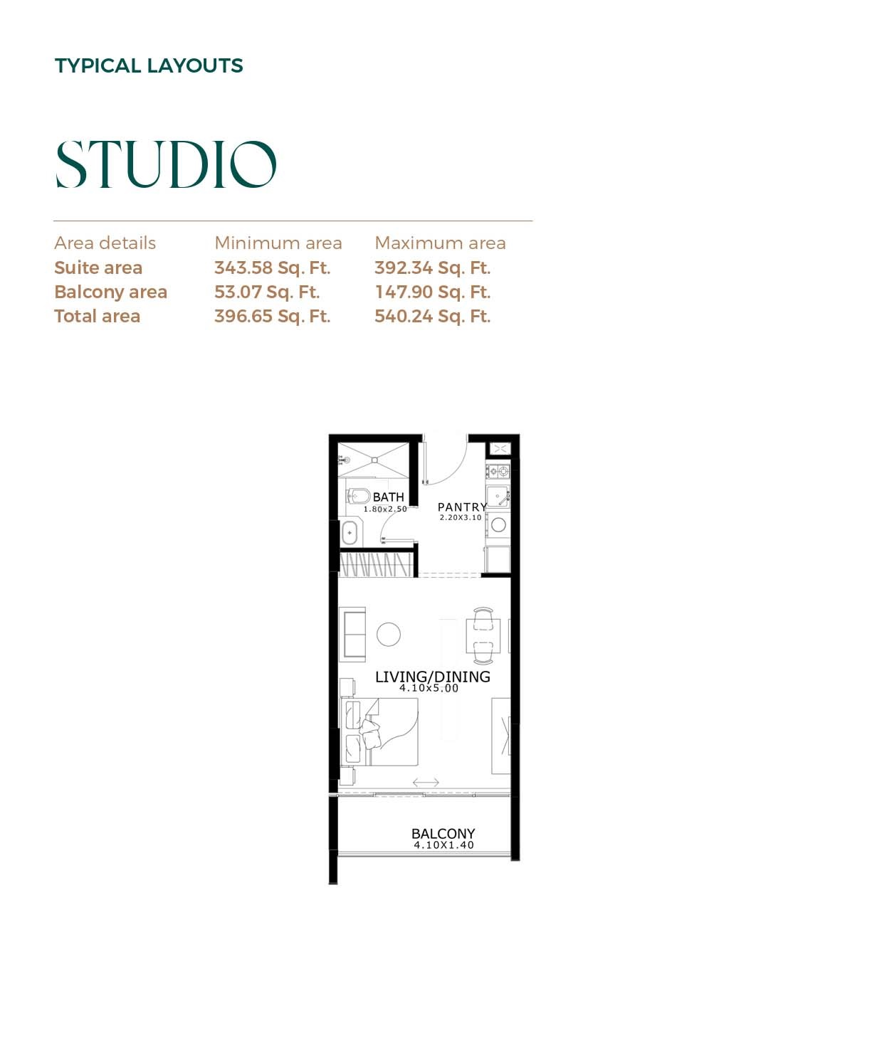 Zimaya Belle Reve Studio Layout