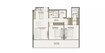 Zimaya Celeste Heights 2 Beds Layout