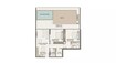 Zimaya Celeste Heights 2 Beds Layout