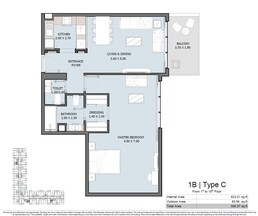 1 Bed 907 Sq. Ft. Apartment in Reportage Oceana