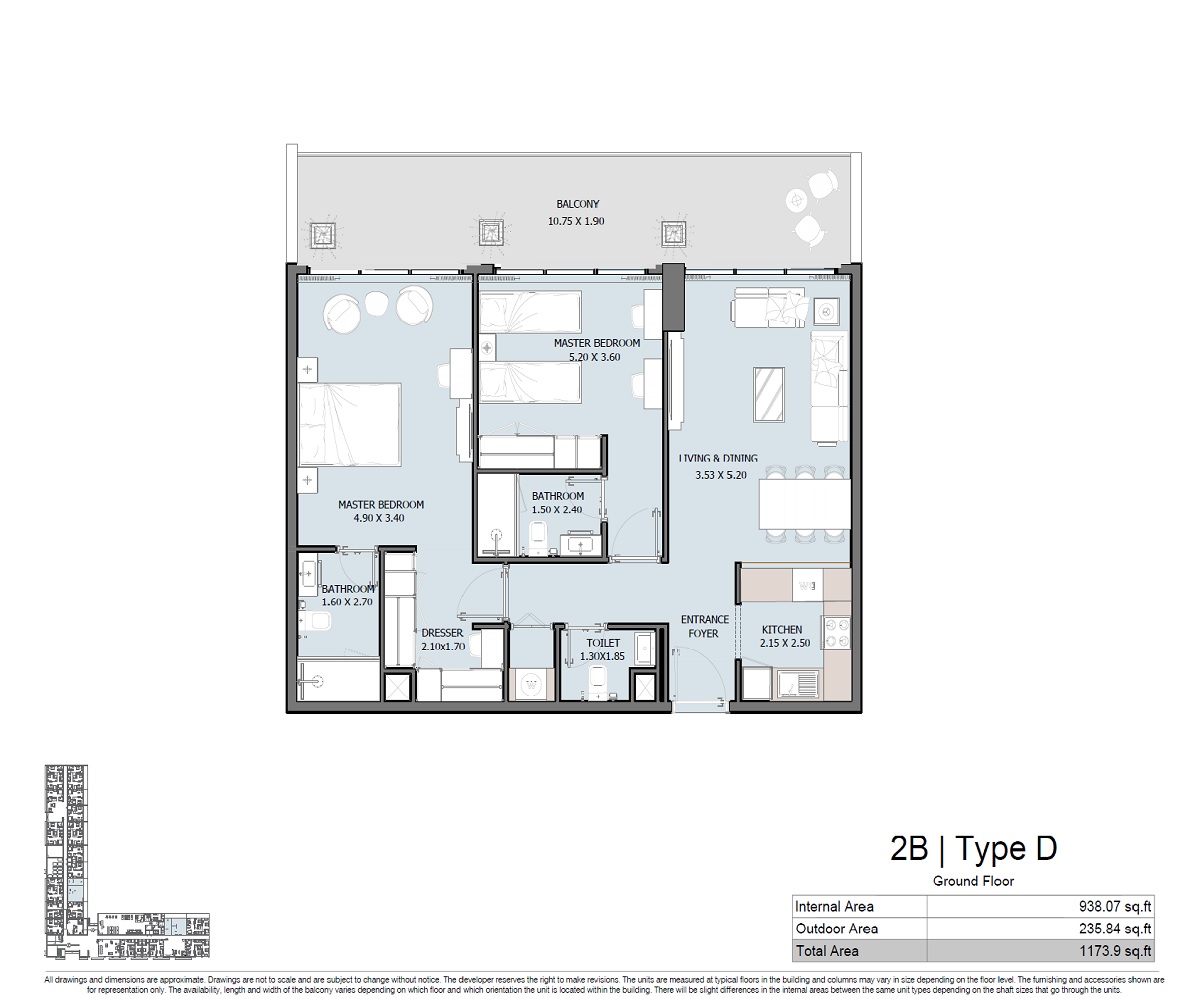 Reportage Oceana 2 Beds Layout