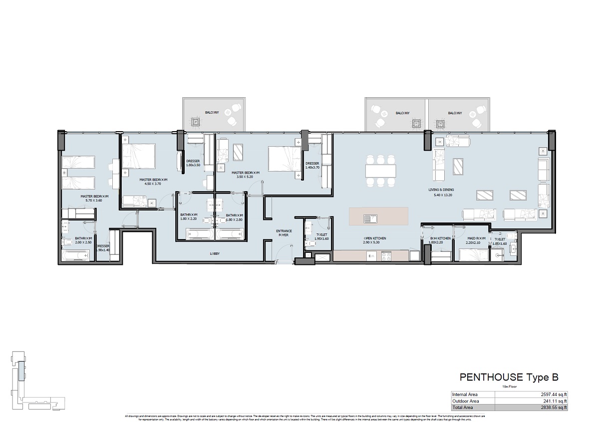 Reportage Oceana 4 Beds Layout