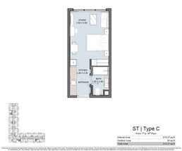 315 Sq. Ft. Studio in Reportage Oceana