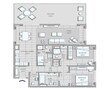 The Address Fujairah Residences 2 Beds Layout