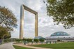 Al Jafiliya_a clock tower in the middle of a park