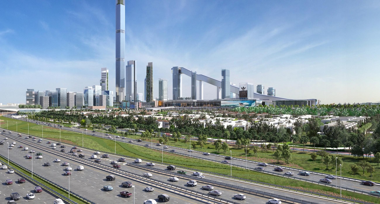 Meydan City_a city street filled with lots of traffic