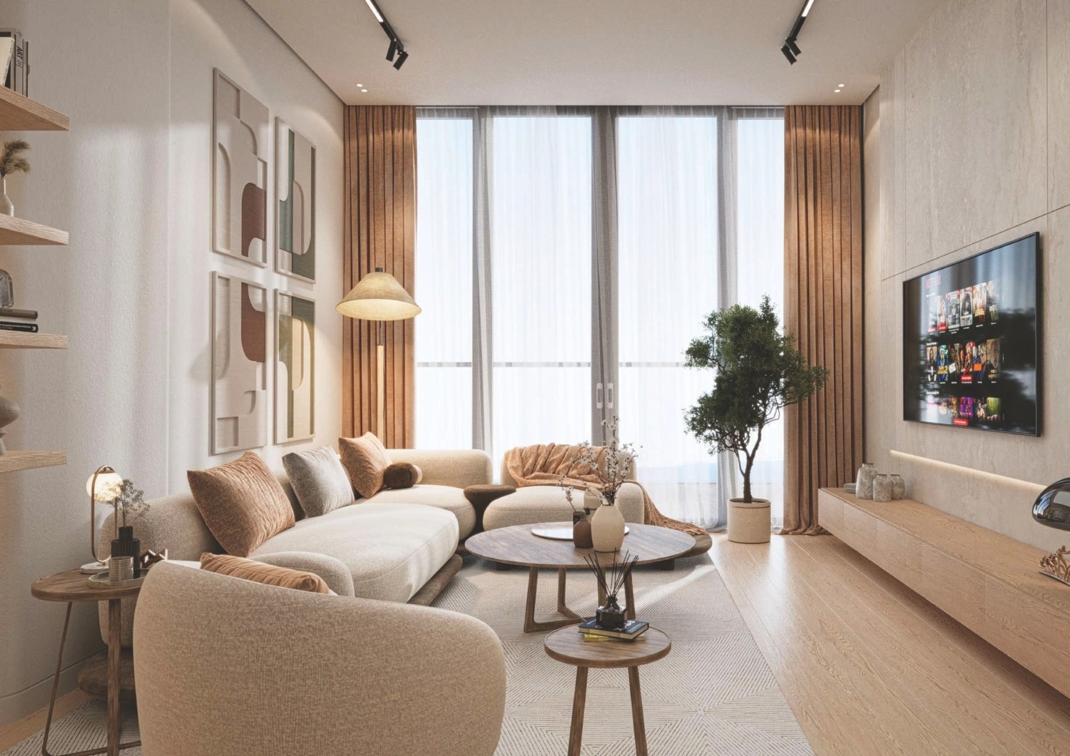 Lapis Azure Apartment Interiors