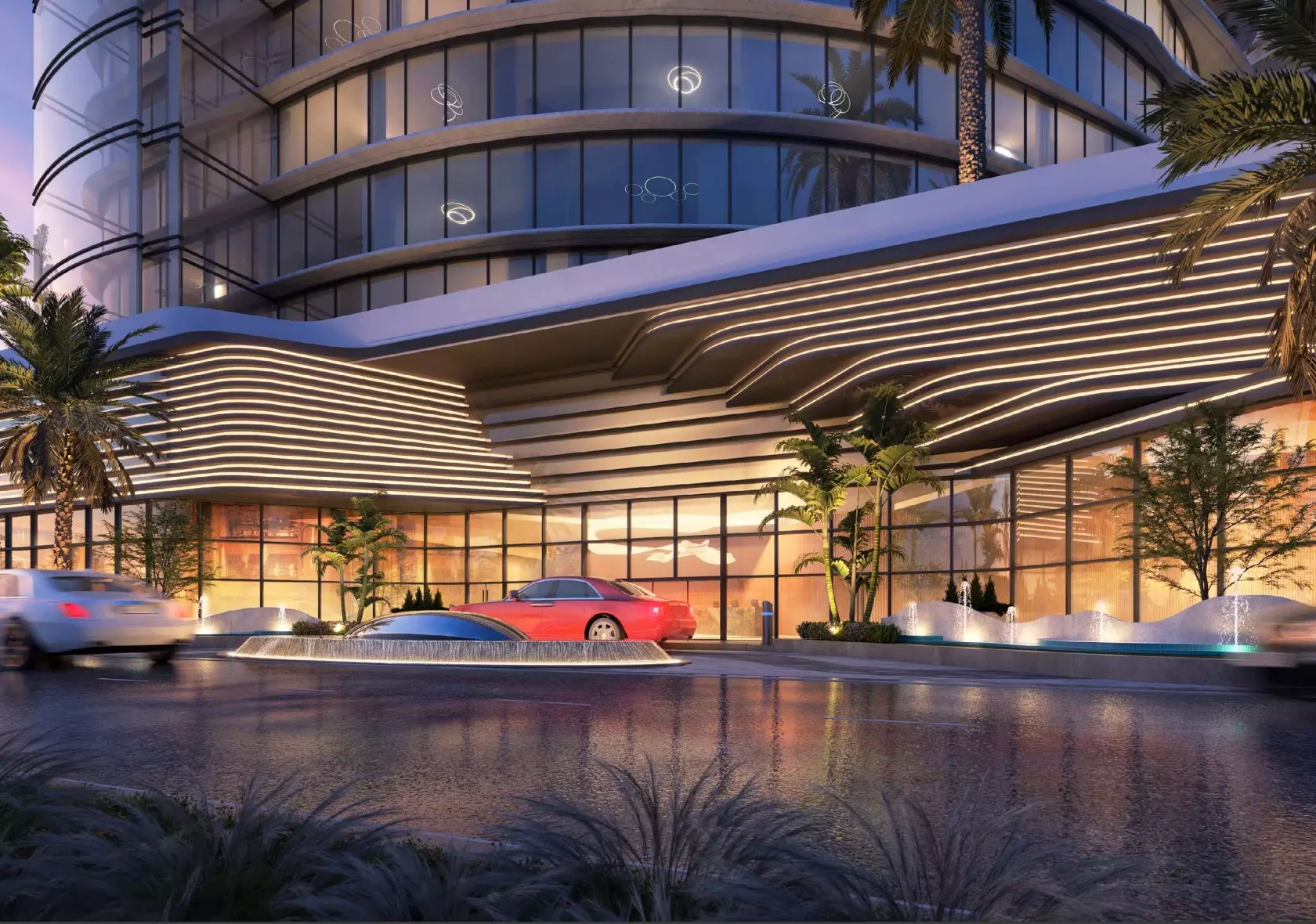 Range The Beach Residences Entrance View