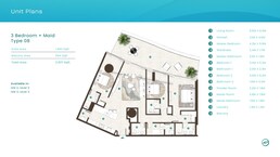 3 Beds 2527 Sq. Ft. Apartment in Arte La Mer