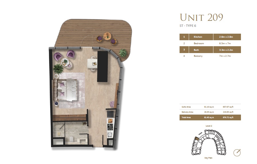 BnW Taj Wellington Mews Studio Layout