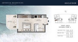 356 Sq. Ft. Studio in Cledor Arthouse Residences