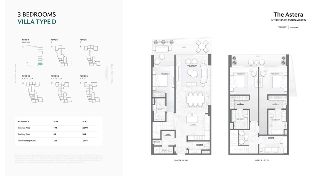 Dar The Astera 3 Beds Layout