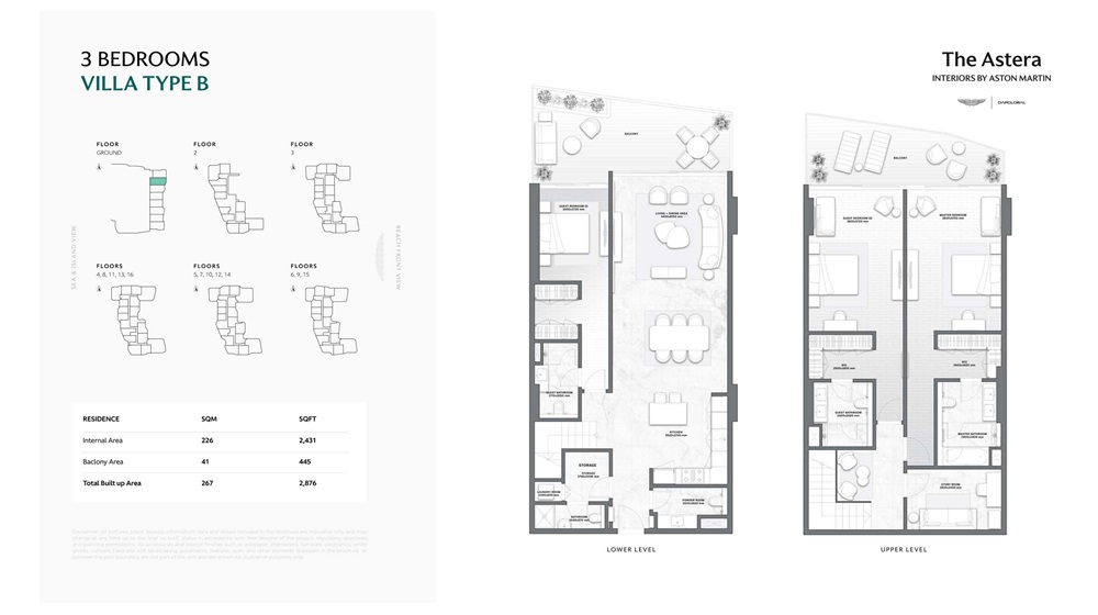Dar The Astera 3 Beds Layout