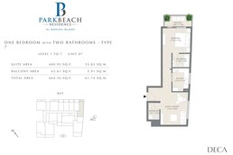 1 Bed 664 Sq. Ft. Apartment in Deca Park Beach Residences