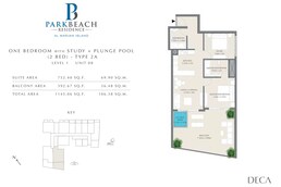 2 Beds 1145 Sq. Ft. Apartment in Deca Park Beach Residences