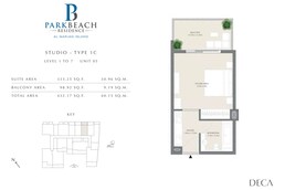 432 Sq. Ft. Studio in Deca Park Beach Residences