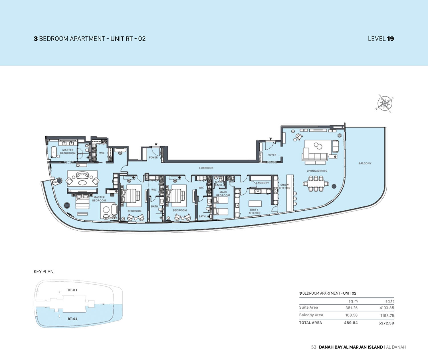 3 Beds 5272 Sq. Ft. Apartment in Dubai Danah Bay