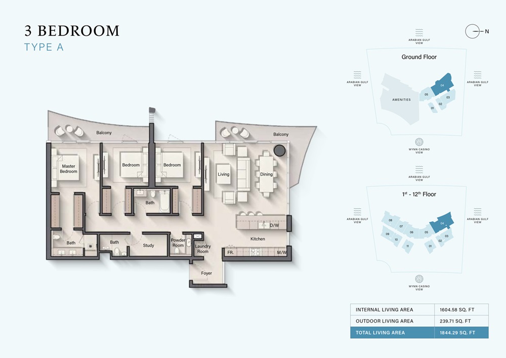 3 Beds 1844 Sq. Ft. Apartment in Ellington Cala Del Mar