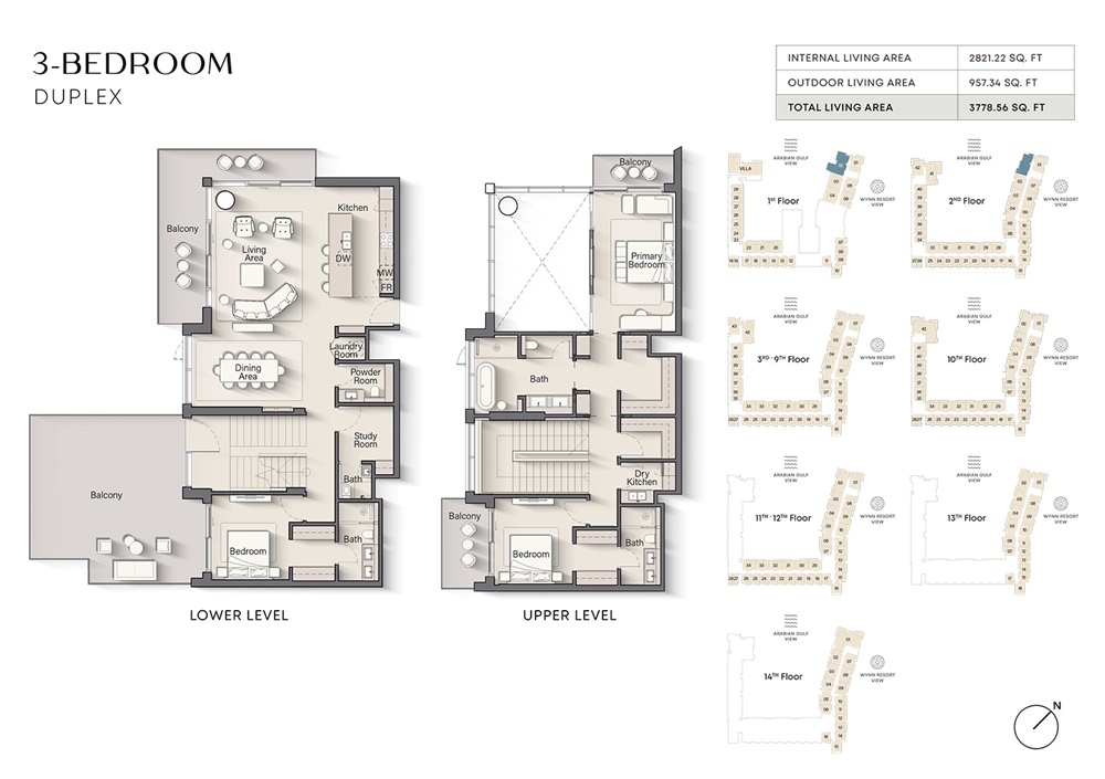 3 Beds 3778 Sq. Ft. Apartment in Ellington Playa Del Sol