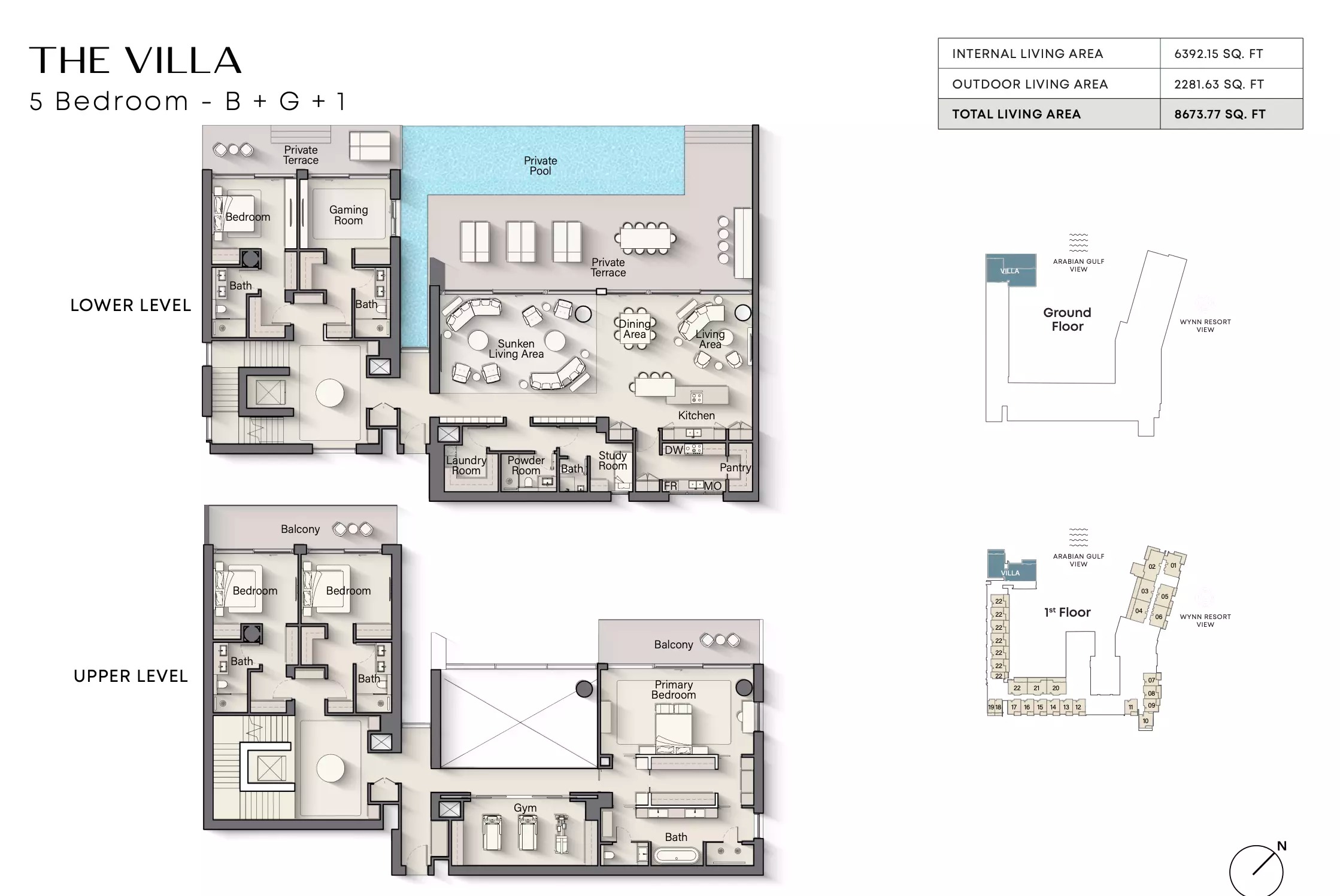 5 Beds 8674 Sq. Ft. Villa in Ellington Playa Del Sol