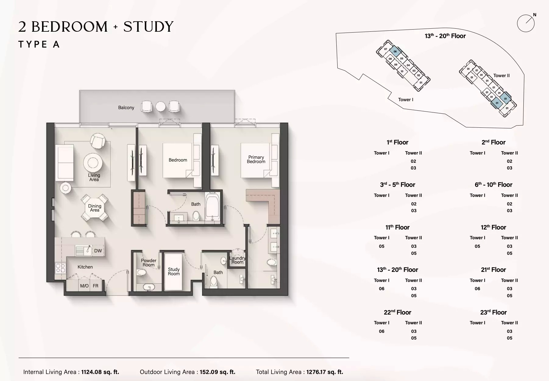 Ellington Soto Grande 3 Beds Layout