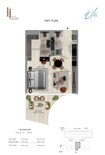 Lacasa Ola Residences 1 Bed Layout