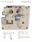 Palazzo Tissoli 1 Bed Layout