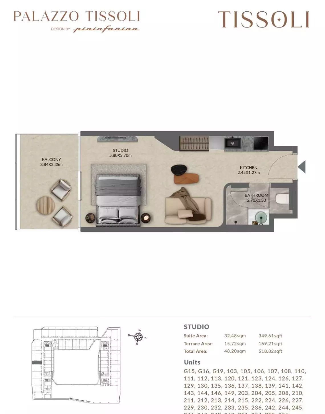 Palazzo Tissoli Studio Layout