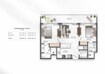 Pantheon One Central 2 Beds Layout