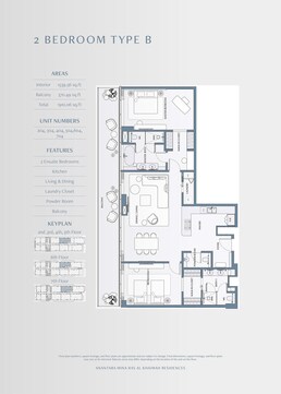 2 Beds 1910 Sq. Ft. Apartment in Rak Anantara Residences