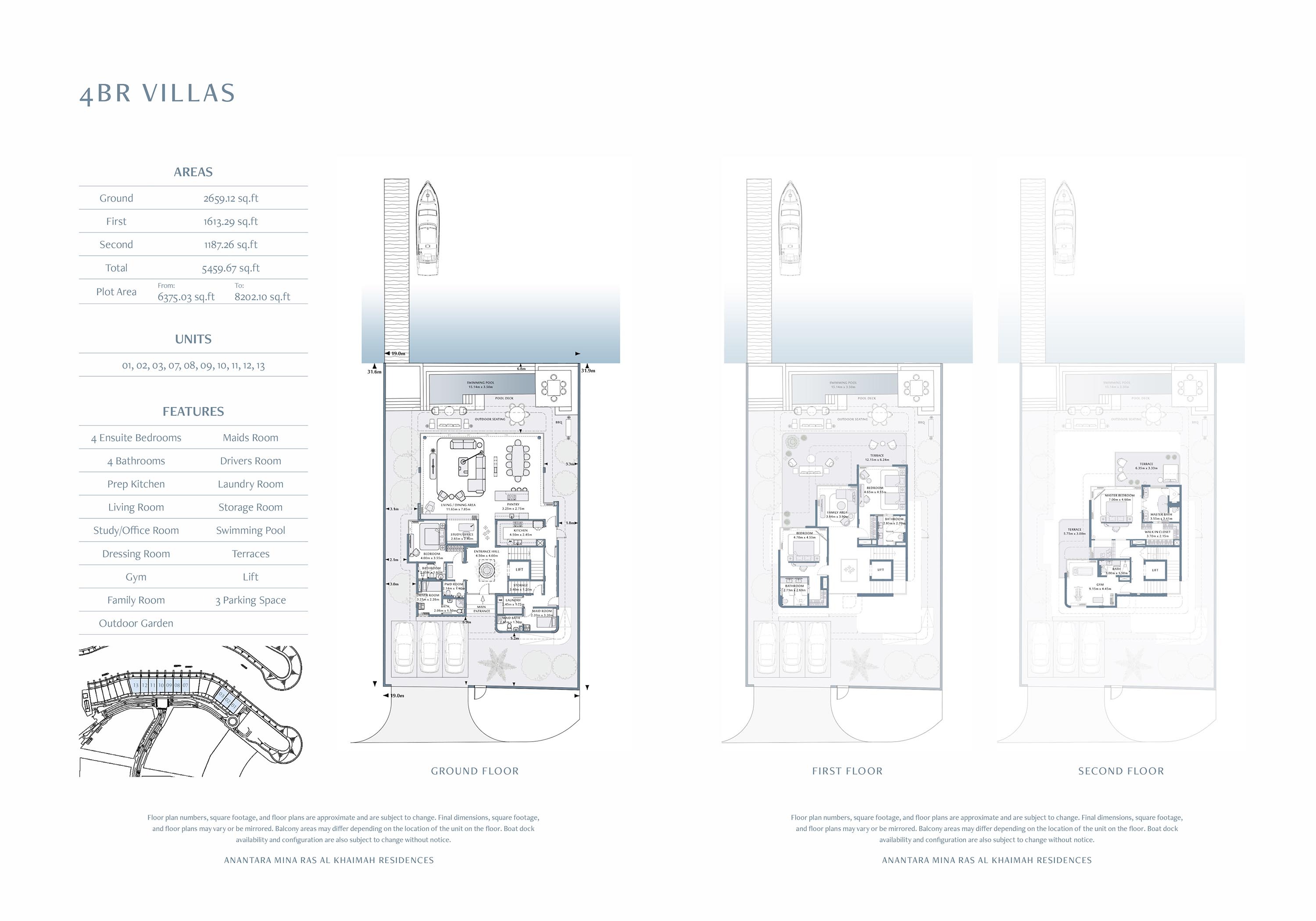 4 Beds 8202 Sq. Ft. Villa in Rak Anantara Residences