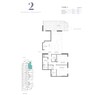 Rak Bay Residences 2 Beds Layout