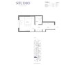 Rak Bay Residences Studio Layout