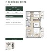 Rak Nura Residences 2 Beds Layout