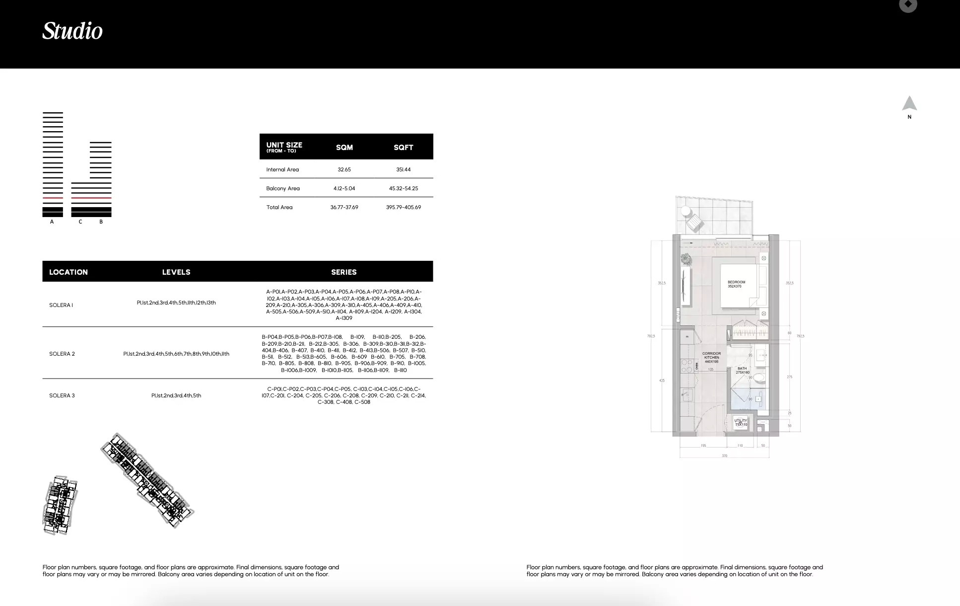395 Sq. Ft. Studio in Rak Solera Downtown Mina