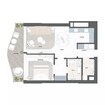 Richmind Oystra 1 Bed Layout