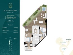 2 Beds 2300 Sq. Ft. Apartment in Source Sunshine Bay