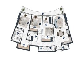 3 Beds 1635 Sq. Ft. Apartment in The Luxe La Mazzoni