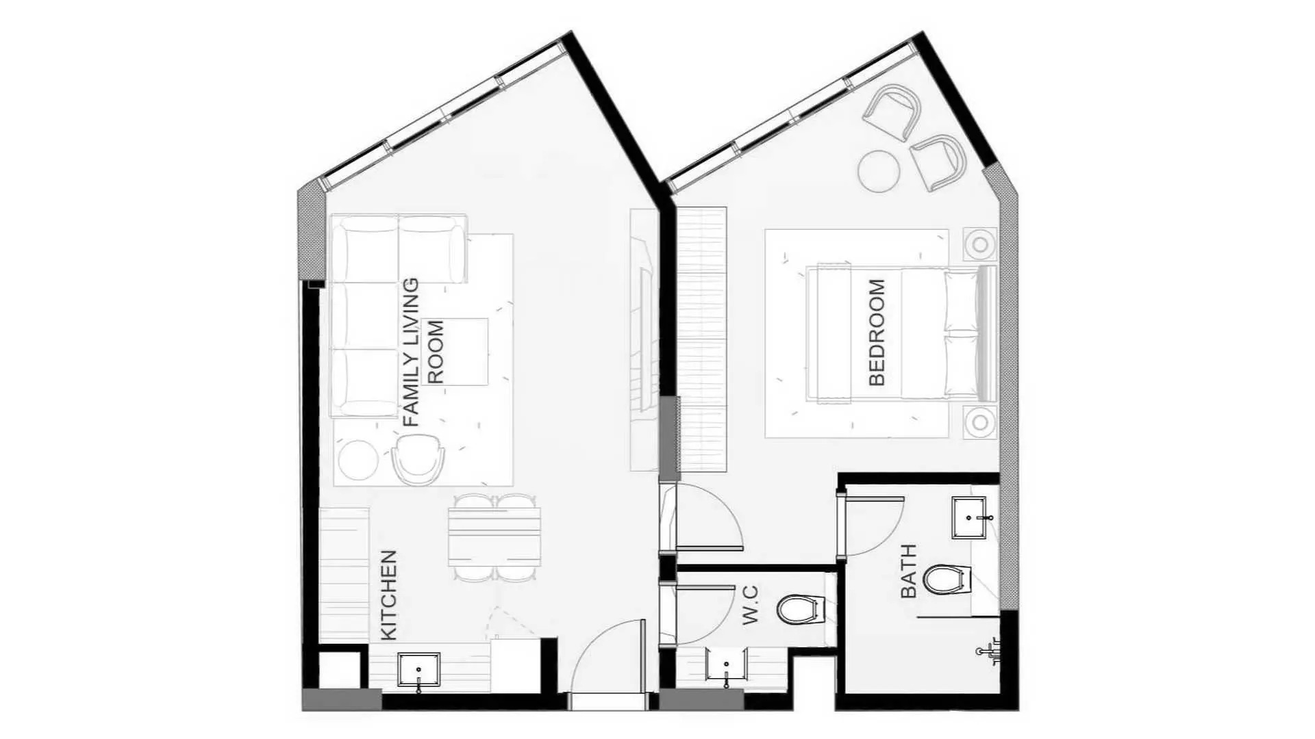1 Bed 613 Sq. Ft. Apartment in Uniestate Playa Viva