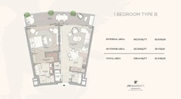 1 Bed 1198 Sq. Ft. Apartment in Wow JW Marriott Residences