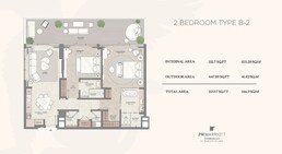 2 Beds 1559 Sq. Ft. Apartment in Wow JW Marriott Residences