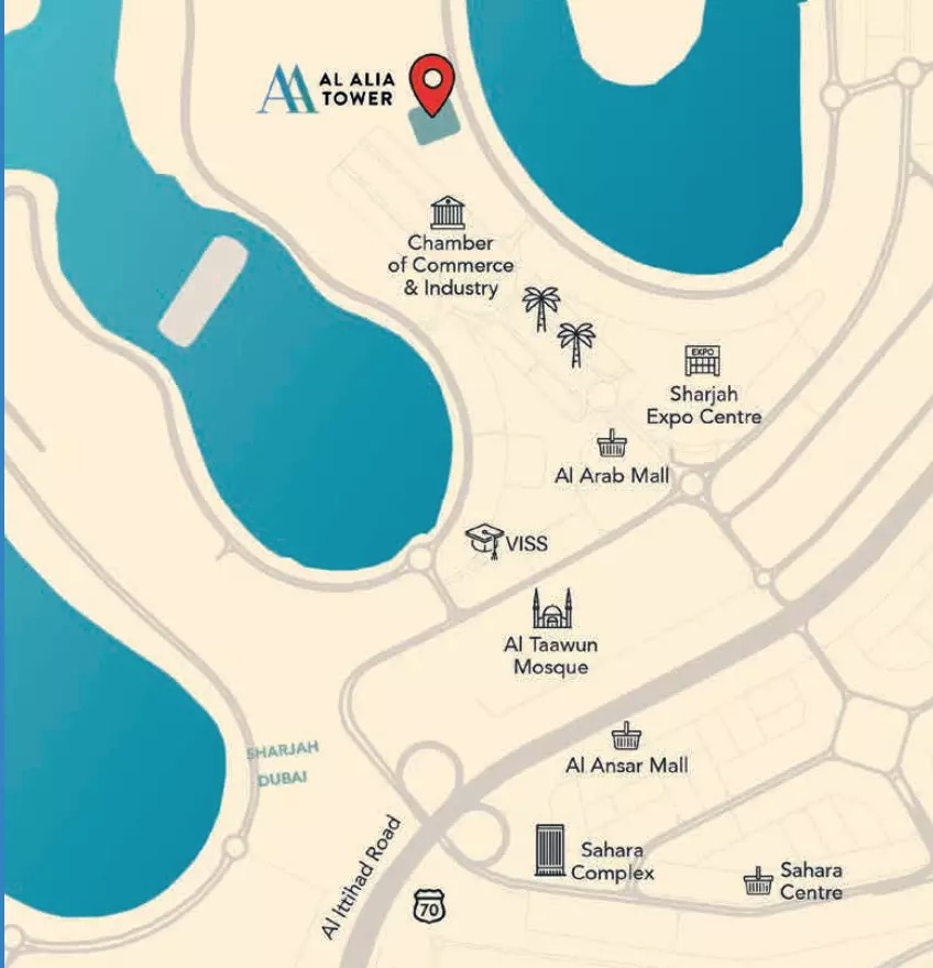 Al Thuriah Al Alia Tower Location Image