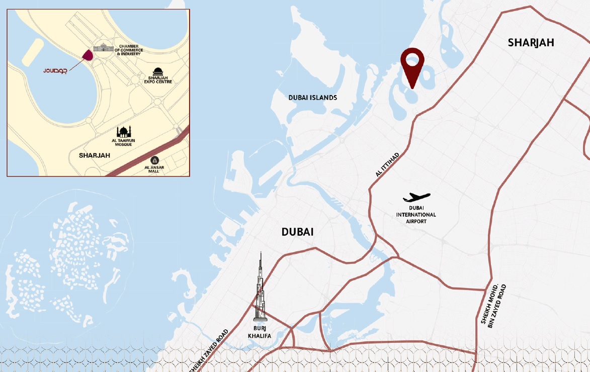 Albatha Joud Tower Location Image