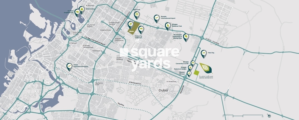 Arada Nasma Residences Location Image