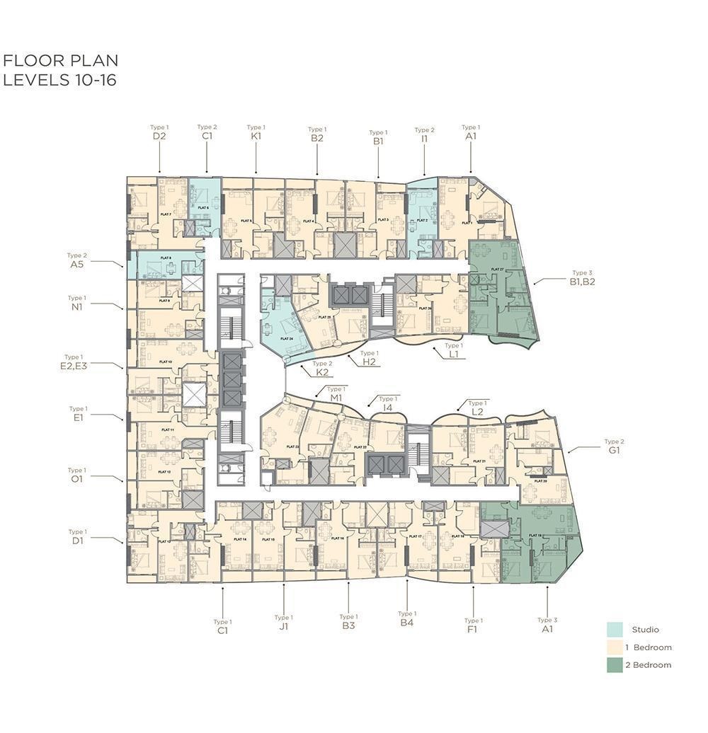 Fam Holding Al Mazraa Tower Floor Plans