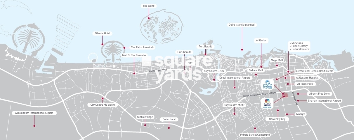 Sharjah Uptown Al Zahia Location Image