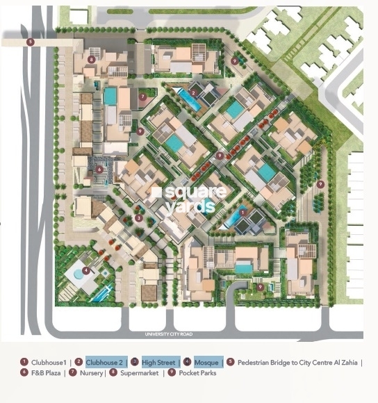 Sharjah Uptown Al Zahia Master Plan Image